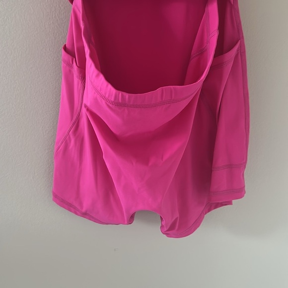 HALARA Softlyzero Plush Backless Active Dress-Easy Peezy Sz Small Fuchsia Sporty - Picture 8 of 12
